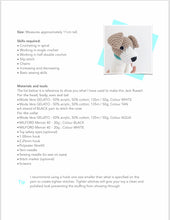 Load image into Gallery viewer, AMIGURUMI PATTERN/ tutorial (English / Español) Amigurumi Jack Russell Terrier  - &quot;Poco the Jack Russell Terrier Puppy&quot;