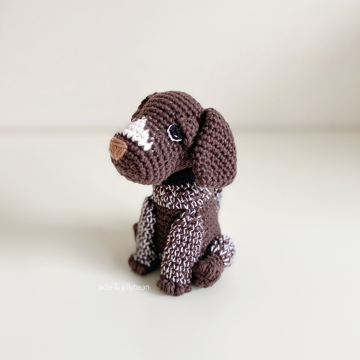 AMIGURUMI PATTERN/ tutorial (English) Amigurumi German Shorthaired Pointer - "Skye the German Shorthaired Pointer Puppy" pdf - US terminology