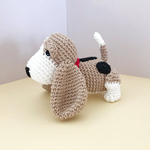 AMIGURUMI PATTERN/ tutorial (English / Español) Amigurumi Basset Hound Dog - "Sadie the Basset Hound Puppy"