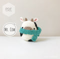 AMIGURUMI PATTERN/ tutorial (English) Amigurumi Cow "Egg Shaped Animals - Mr. Cow" pdf - US terminology