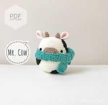 Load image into Gallery viewer, AMIGURUMI PATTERN/ tutorial (English) Amigurumi Cow &quot;Egg Shaped Animals - Mr. Cow&quot; pdf - US terminology