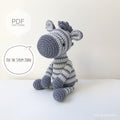 AMIGURUMI PATTERN/ tutorial (English) Amigurumi Zebra "Zoe the Stripy Zebra" pdf - US terminology