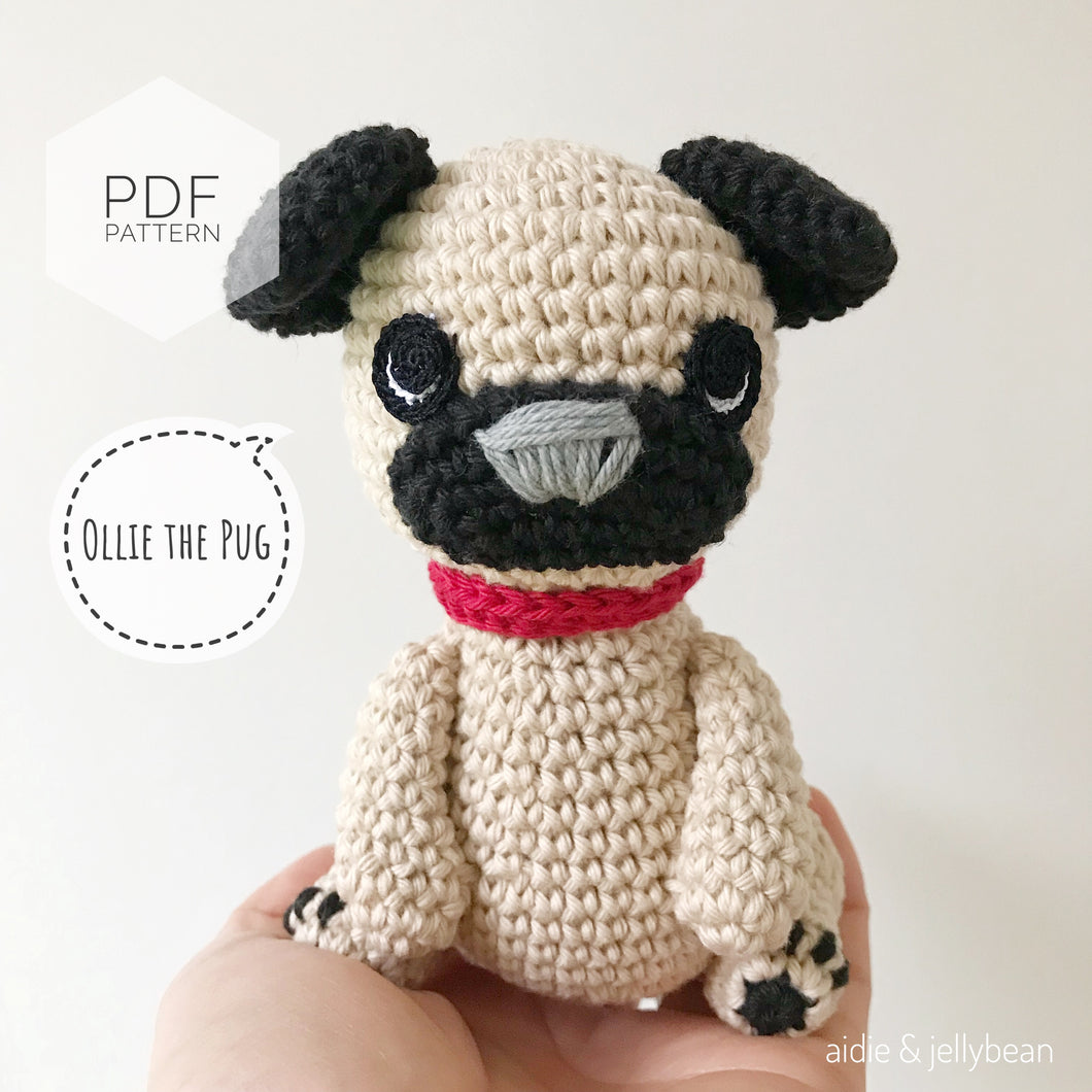 AMIGURUMI PATTERN/ tutorial (English) Amigurumi Pug Dog - 