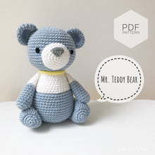 Load image into Gallery viewer, AMIGURUMI PATTERN/ tutorial (English) Amigurumi Teddy Bear &quot;Mr. Teddy Bear&quot; pdf - US terminology