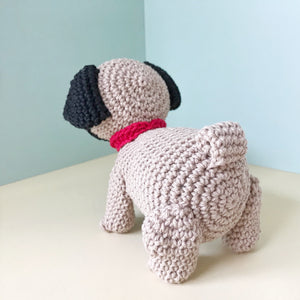 AMIGURUMI PATTERN/ tutorial (English / Español) Amigurumi Pug Dog - "Oscar the Pug Puppy"