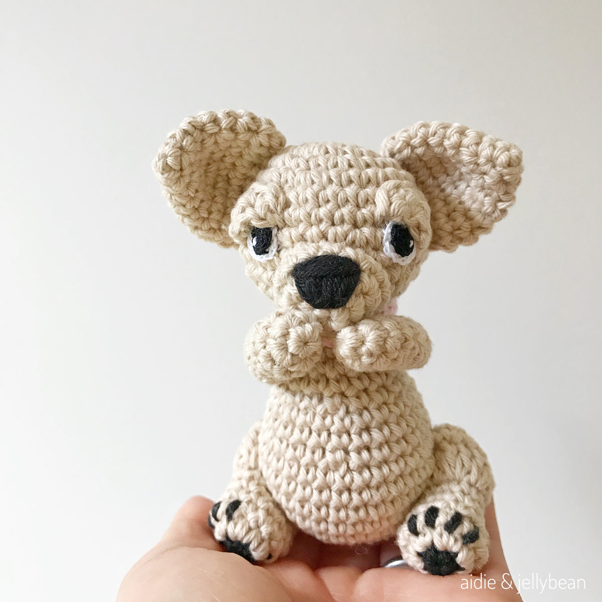 AMIGURUMI PATTERN/ tutorial (English) Amigurumi Chihuahua Dog - "Bella the Chihuahua Puppy" pdf - US terminology