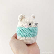 Load image into Gallery viewer, AMIGURUMI PATTERN/ tutorial (English) Amigurumi Polar Bear &quot;Egg Shaped Animals - Polar Bear Rattle&quot; pdf - US terminology