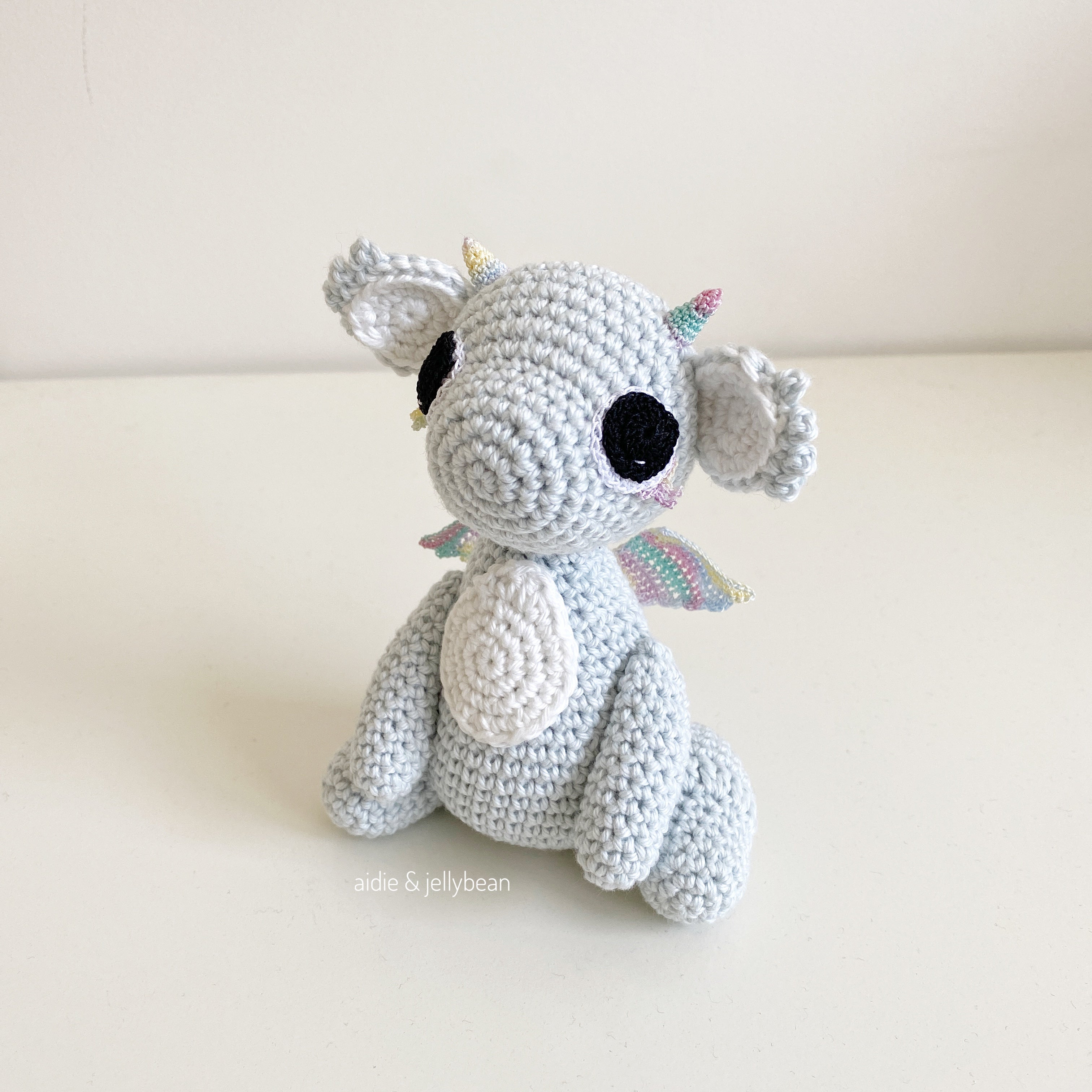 AMIGURUMI PATTERN/ tutorial (English) Amigurumi Dragon - "Alina the Little Dragon" pdf - US terminology