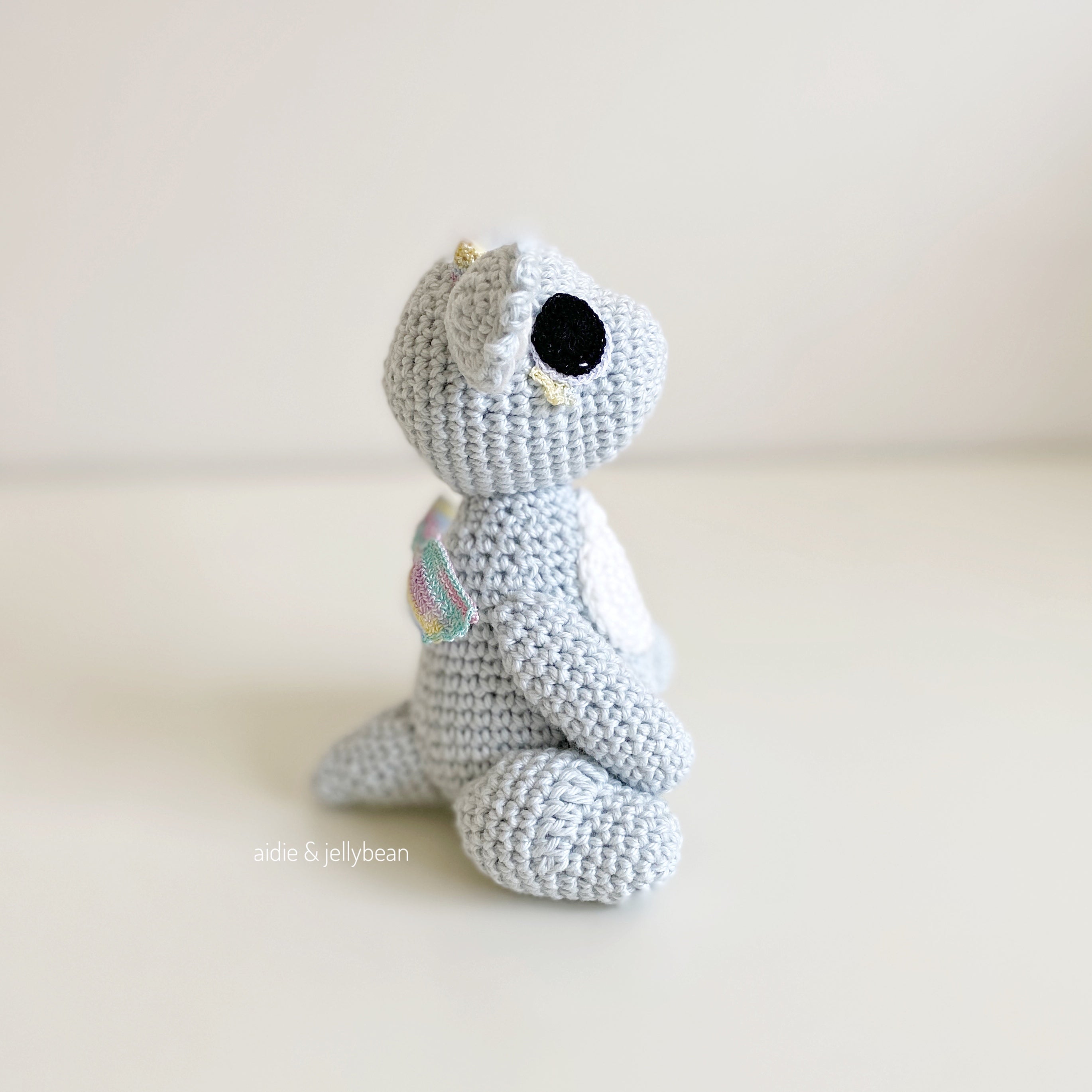 AMIGURUMI PATTERN/ tutorial (English) Amigurumi Dragon - "Alina the Little Dragon" pdf - US terminology