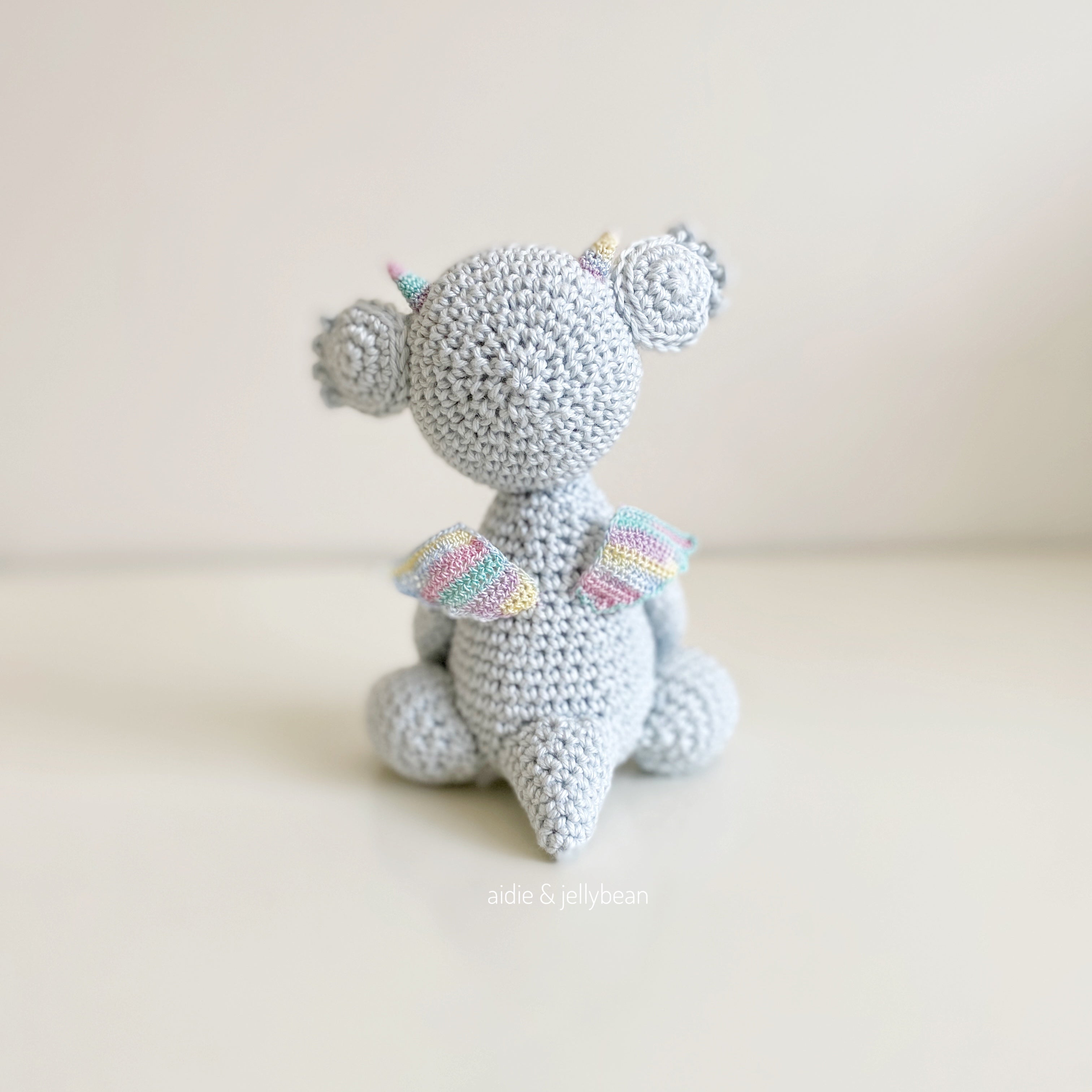 AMIGURUMI PATTERN/ tutorial (English) Amigurumi Dragon - "Alina the Little Dragon" pdf - US terminology