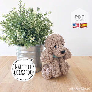 AMIGURUMI PATTERN/ tutorial (English / Español) Amigurumi Cockapoo Dog - "Mabel the Cockapoo Puppy"