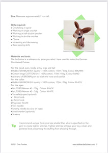 AMIGURUMI PATTERN/ tutorial (English) Amigurumi Kelpie - "Cody the Kelpie Puppy" pdf - US terminology