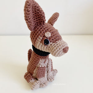 AMIGURUMI PATTERN/ tutorial (English) Amigurumi Kelpie - "Cody the Kelpie Puppy" pdf - US terminology