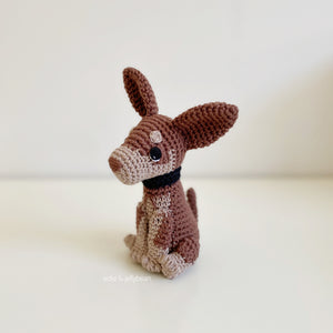 AMIGURUMI PATTERN/ tutorial (English) Amigurumi Kelpie - "Cody the Kelpie Puppy" pdf - US terminology
