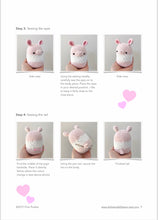 Load image into Gallery viewer, AMIGURUMI PATTERN/ tutorial (English) Amigurumi Pig &quot;Egg Shaped Animals - The Happy Piggy Couple&quot; pdf - US terminology