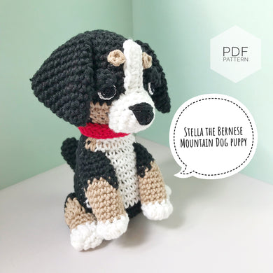 AMIGURUMI PATTERN/ tutorial (English) Amigurumi Bernese Mountain Dog - 