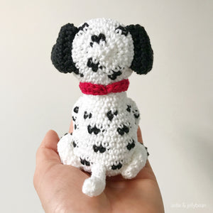 AMIGURUMI PATTERN/ tutorial (English) Amigurumi Dalmatian Dog - "Dusty the Dalmatian Puppy" pdf - US terminology