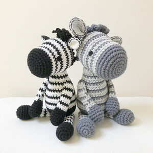 AMIGURUMI PATTERN/ tutorial (English) Amigurumi Zebra "Zoe the Stripy Zebra" pdf - US terminology