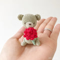 Made to Order Tiny Animal Series - Bear with a flower