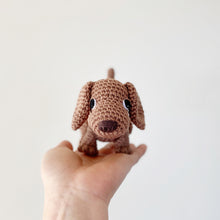 Load image into Gallery viewer, Made to Order MINIATURE DACHSHUND crochet amigurumi