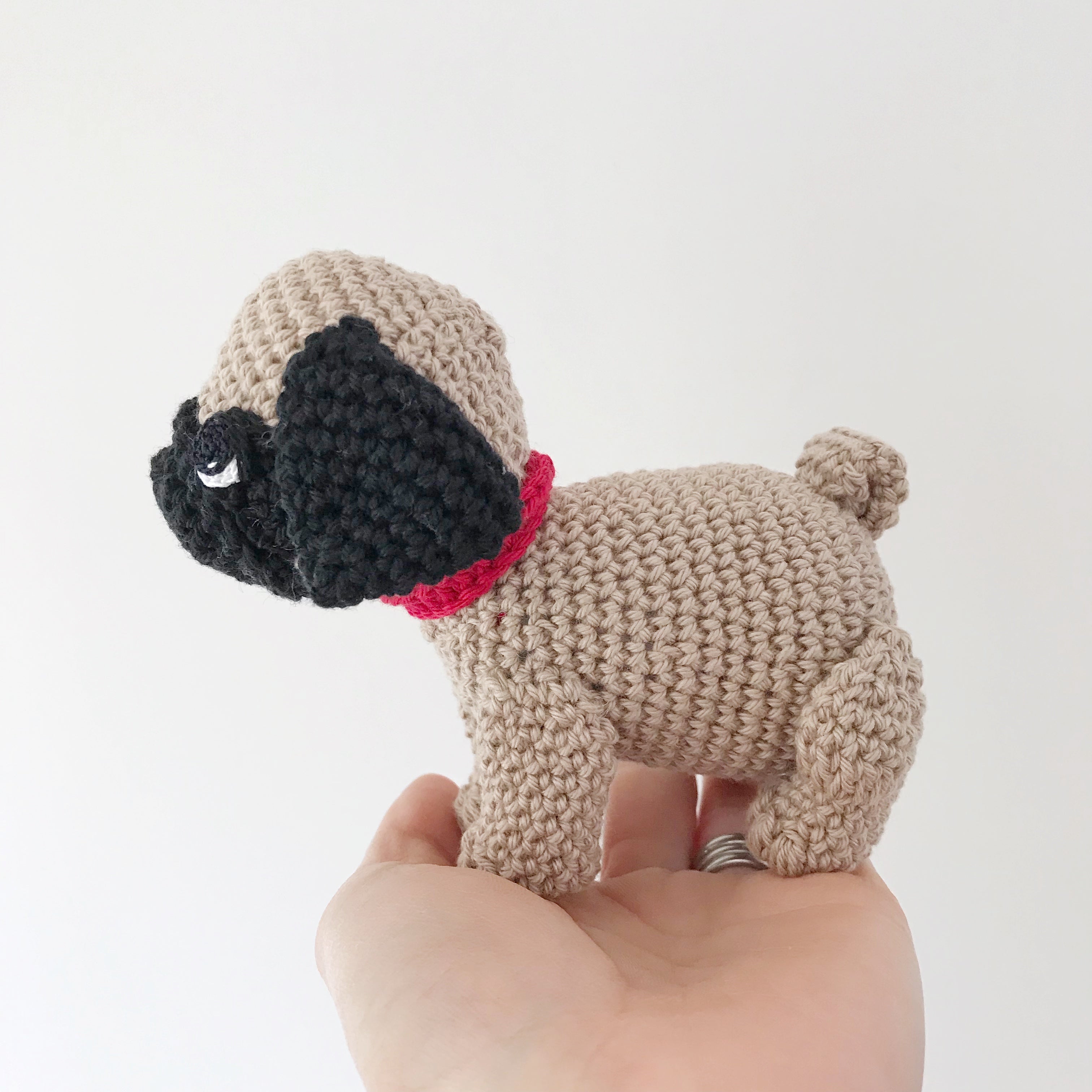 Made to Order PUG crochet amigurumi