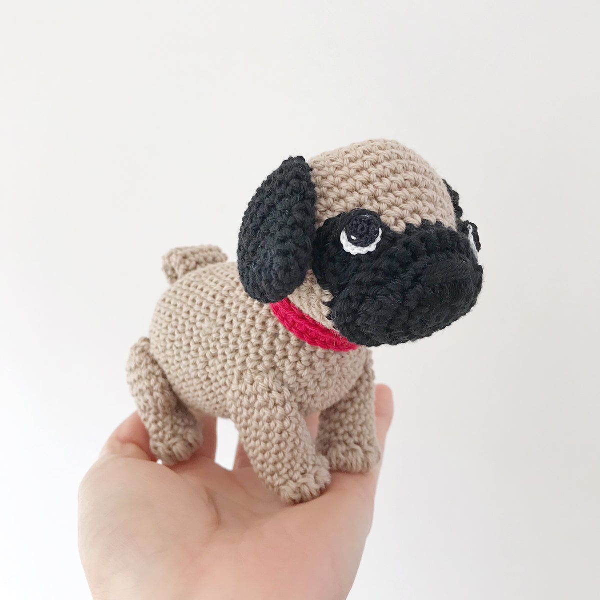 Made to Order PUG crochet amigurumi