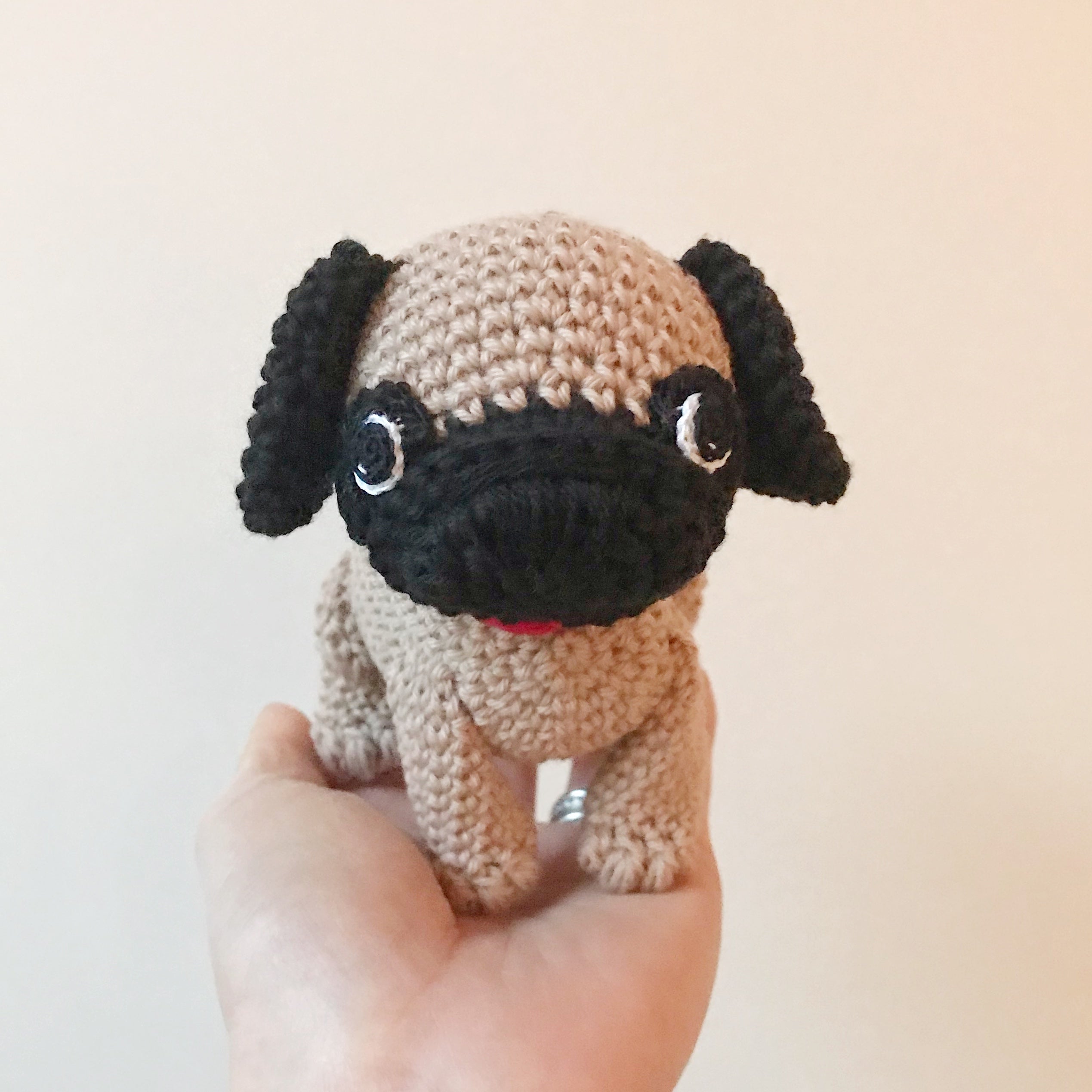Made to Order PUG crochet amigurumi