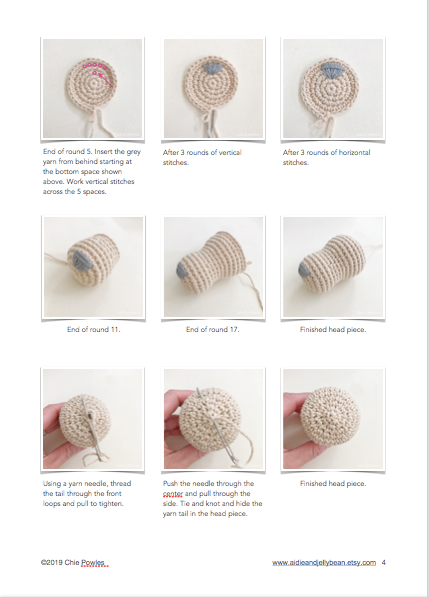 AMIGURUMI PATTERN/ tutorial (English) Amigurumi Golden Retriever - "Annie the Golden Retriever Puppy" pdf - US terminology