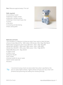 AMIGURUMI PATTERN/ tutorial (English) Amigurumi Teddy Bear "Mr. Teddy Bear" pdf - US terminology