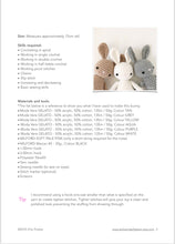 Load image into Gallery viewer, AMIGURUMI PATTERN/ tutorial (English) Amigurumi Bunny - &quot;Easter Bunny Trio&quot; pdf - US terminology
