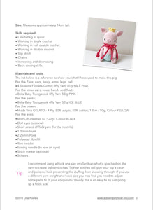 AMIGURUMI PATTERN/ tutorial (English) Amigurumi Pig - "The Pig Prince" pdf - US terminology