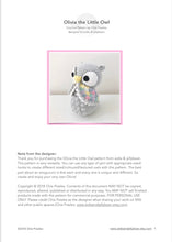 Load image into Gallery viewer, AMIGURUMI PATTERN/ tutorial (English) Amigurumi Owl - &quot;Olivia the Little Owl&quot; pdf - US terminology