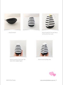 AMIGURUMI PATTERN/ tutorial (English) Amigurumi Zebra "Zoe the Stripy Zebra" pdf - US terminology