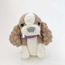 Load image into Gallery viewer, AMIGURUMI PATTERN/ tutorial (English) Amigurumi Cavalier Dog - &quot;Coco the Cavalier Puppy&quot; pdf - US terminology