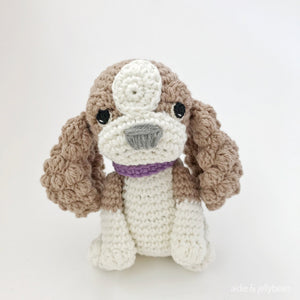 AMIGURUMI PATTERN/ tutorial (English) Amigurumi Cavalier Dog - "Coco the Cavalier Puppy" pdf - US terminology