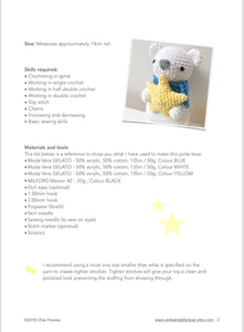 AMIGURUMI PATTERN/ tutorial (English) Amigurumi Polar Bear - "Astro the Polar Bear" pdf - US terminology