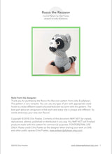Load image into Gallery viewer, AMIGURUMI PATTERN/ tutorial (English) Amigurumi Raccoon - &quot;Rocco the Little Raccoon&quot; pdf - US terminology
