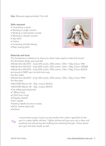 AMIGURUMI PATTERN/ tutorial (English) Amigurumi Hound Dog - "Molly the Hound Puppy" pdf - US terminology