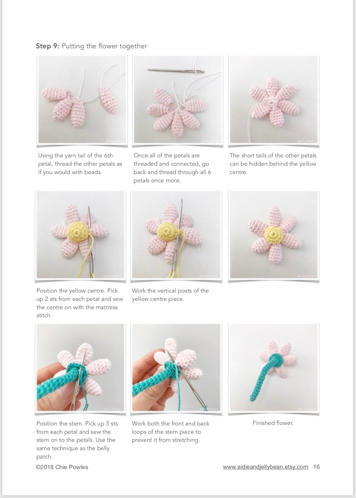 AMIGURUMI PATTERN/ tutorial (English) Amigurumi Fox - "Joi the Little Fox" pdf - US terminology