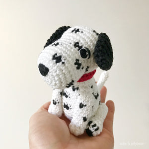 AMIGURUMI PATTERN/ tutorial (English) Amigurumi Dalmatian Dog - "Dusty the Dalmatian Puppy" pdf - US terminology