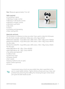 AMIGURUMI PATTERN/ tutorial (English) Amigurumi Schnauzer - "Whiskey the Schnauzer Puppy" pdf - US terminology