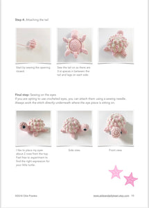 AMIGURUMI PATTERN/ tutorial (English) Amigurumi Turtle "Holly the Little Turtle" pdf - US terminology
