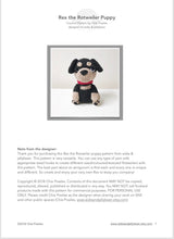 Load image into Gallery viewer, AMIGURUMI PATTERN/ tutorial (English) Amigurumi Rottweiler Dog - &quot;Rex the Rottweiler Puppy&quot; pdf - US terminology